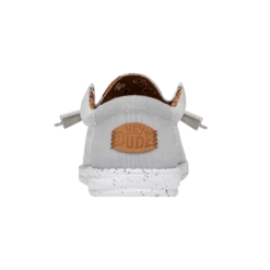 Wally Washed Canvas - Light Grey 12 Wally Washed Canvas - Light Grey -Timeless Shoes Shop FW23 M 40296 007 WALLY WASHED CANVAS LIGHT GREY LEFT BACK