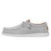 Wally Washed Canvas - Light Grey 1 Wally Washed Canvas - Light Grey -Timeless Shoes Shop FW23 M 40296 007 WALLY WASHED CANVAS LIGHT GREY LEFT PROFILE