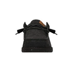Wally Washed Canvas - Black/Black 11 Wally Washed Canvas - Black/Black -Timeless Shoes Shop FW23 M 40296 060 WALLY WASHED CANVAS BLACK BLACK LEFT FRONT