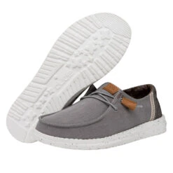 Wendy Washed Canvas - Grey 10 Wendy Washed Canvas - Grey -Timeless Shoes Shop FW23 W 40297 030 WENDY WASHED CANVAS GREY LEFT PAIROUTSOLE