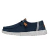 Wendy Washed Canvas - Navy -Timeless Shoes Shop FW23 W 40297 410 WENDY WASHED CANVAS NAVY LEFT PROFILE